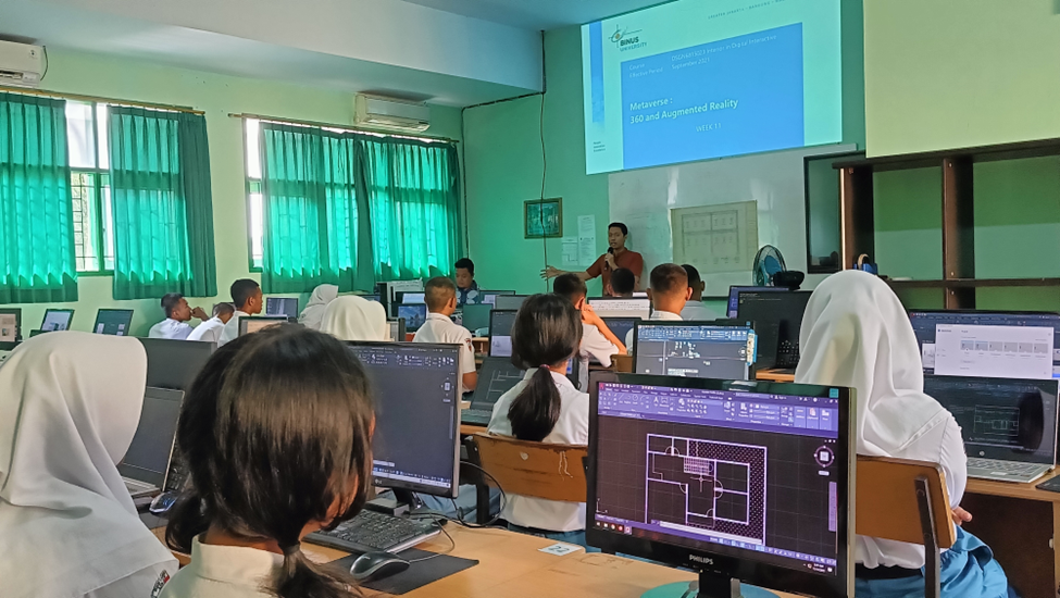 BERBAGI ILMU 3D DESIGN BERSAMA BINUS DI KONSLI DPIB